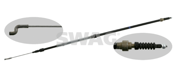 Cable Pull, parking brake (30 92 7161)