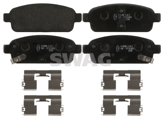 Brake Pad Set, disc brake (40 91 6893)