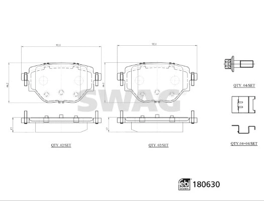Brake Pad Set, disc brake (33 10 7799)