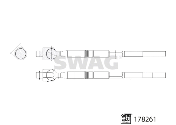 Inner Tie Rod (33 10 4443)