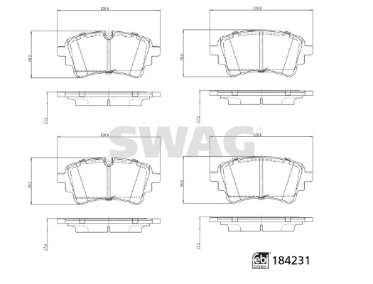 Brake Pad Set, disc brake (33 10 9321)