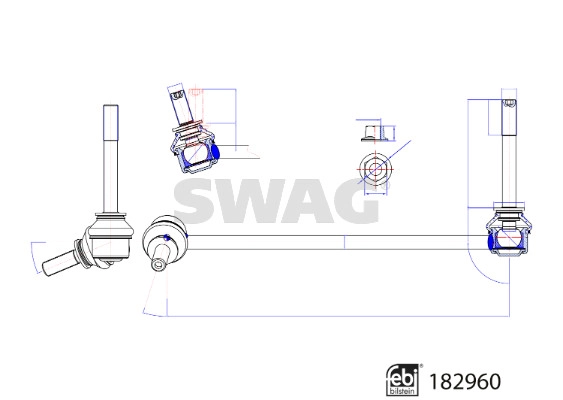 Link/Coupling Rod, stabiliser bar (33 10 8785)