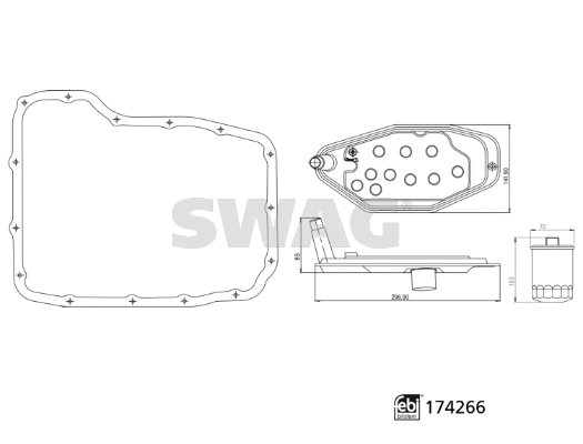 Hydraulic Filter Kit, automatic transmission (33 10 2152)