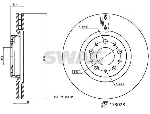 Brake Disc (33 10 1591)
