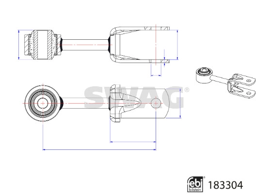 Link/Coupling Rod, stabiliser bar (33 10 8904)