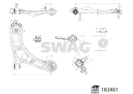 Control/Trailing Arm, wheel suspension (33 10 8943)