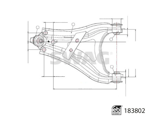 Control/Trailing Arm, wheel suspension (33 10 9218)