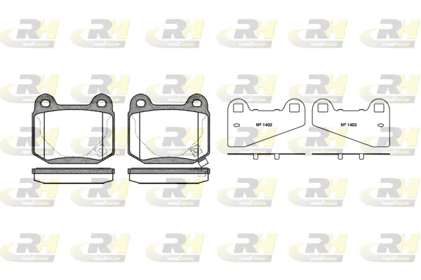 Brake Pad Set, disc brake (2014.52)