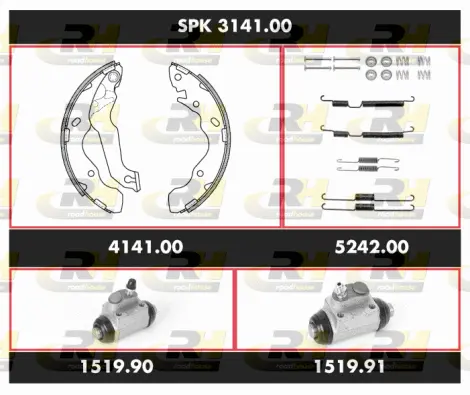 Brake Kit, drum brake (SPK 3141.00)