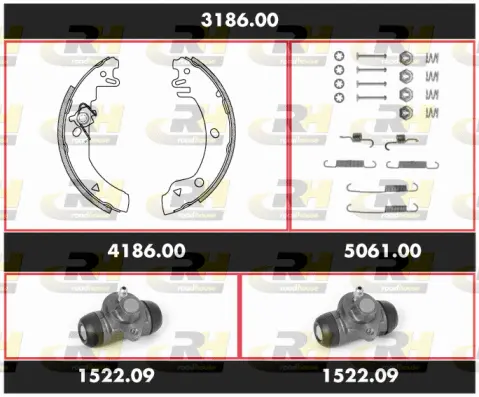 Brake Kit, drum brake (3186.00)