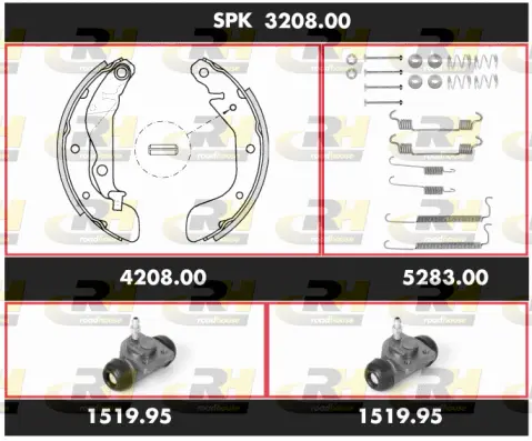 Brake Kit, drum brake (SPK 3208.00)