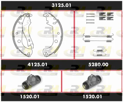 Brake Kit, drum brake (3125.01)