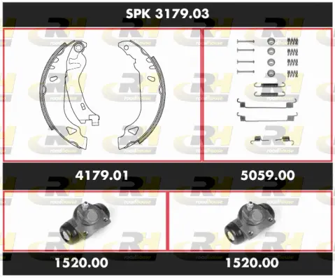 Brake Kit, drum brake (SPK 3179.03)