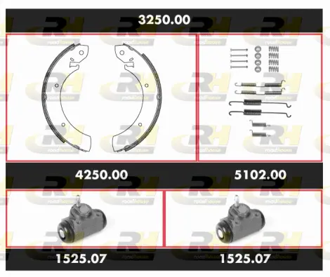 Brake Kit, drum brake (3250.00)