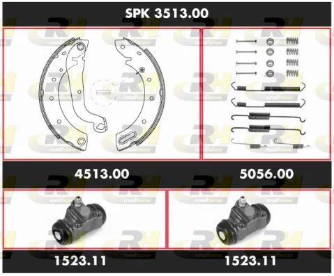 Brake Kit, drum brake (SPK 3513.00)
