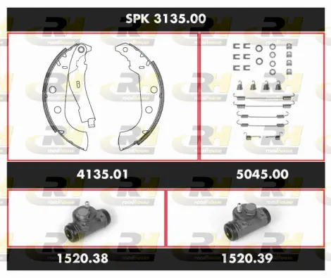 Brake Kit, drum brake (SPK 3135.00)