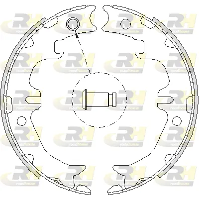 Brake Shoe, parking brake (4742.00)