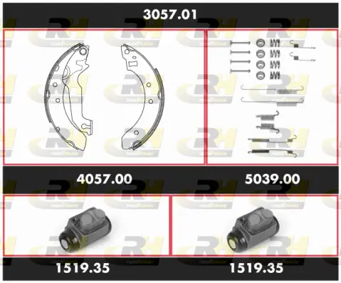 Brake Kit, drum brake (3057.01)