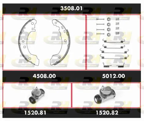 Brake Kit, drum brake (3508.01)