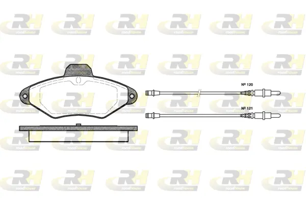 Brake Pad Set, disc brake (2438.04)