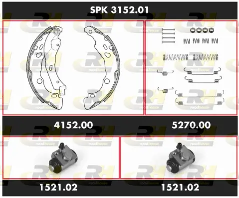 Brake Kit, drum brake (SPK 3152.01)