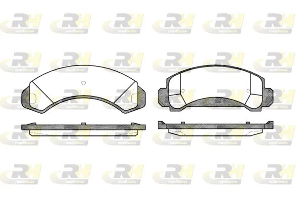 Brake Pad Set, disc brake (2454.00)