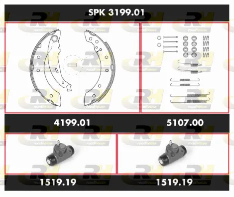 Brake Kit, drum brake (SPK 3199.01)