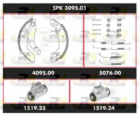 Brake Kit, drum brake (SPK 3095.01)
