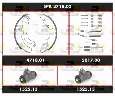 Brake Kit, drum brake (SPK 3718.03)