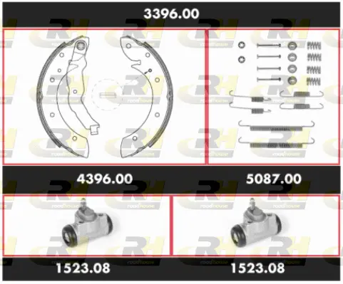 Brake Kit, drum brake (3396.00)