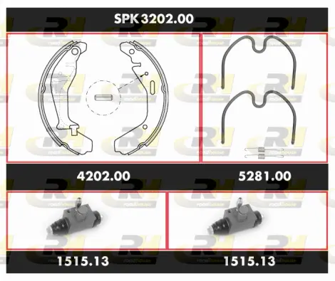 Brake Kit, drum brake (SPK 3202.00)
