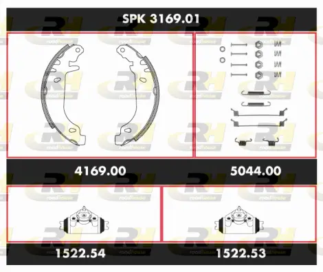 Brake Kit, drum brake (SPK 3169.01)