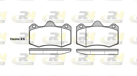 Brake Pad Set, disc brake (21404.00)