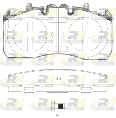 Brake Pad Set, disc brake (JSX 21383.80)