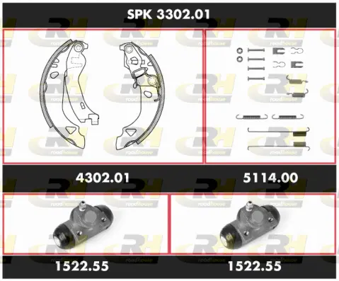 Brake Kit, drum brake (SPK 3302.01)