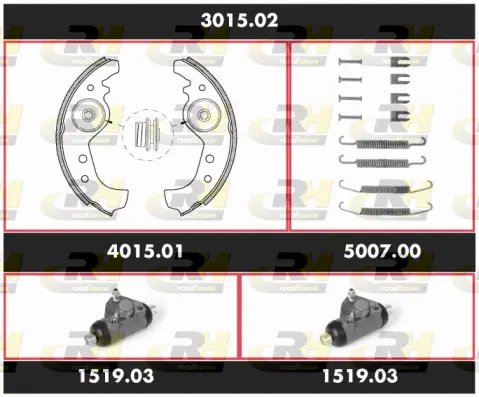 Brake Kit, drum brake (3015.02)