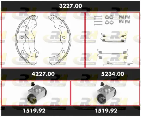 Brake Kit, drum brake (3227.00)