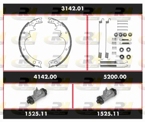 Brake Kit, drum brake (3142.01)
