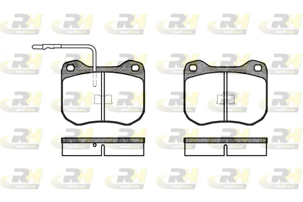 Brake Pad Set, disc brake (2001.02)