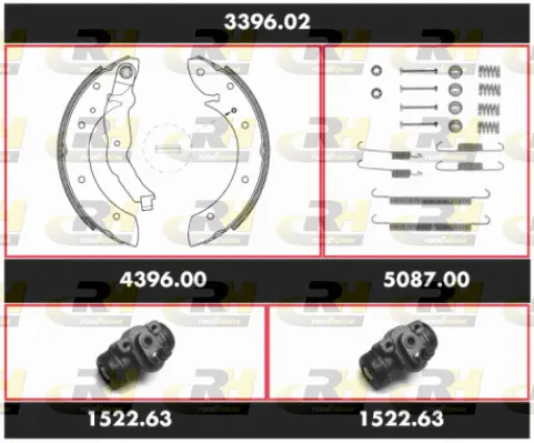 Brake Kit, drum brake (3396.02)