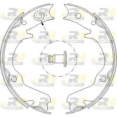 Brake Shoe, parking brake (4734.00)