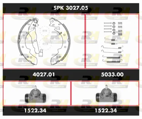 Brake Kit, drum brake (SPK 3027.05)