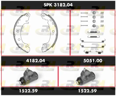 Brake Kit, drum brake (SPK 3182.04)