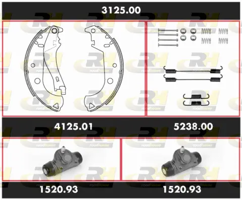 Brake Kit, drum brake (3125.00)