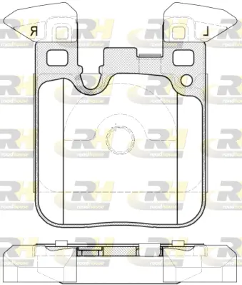Brake Pad Set, disc brake (21539.00)