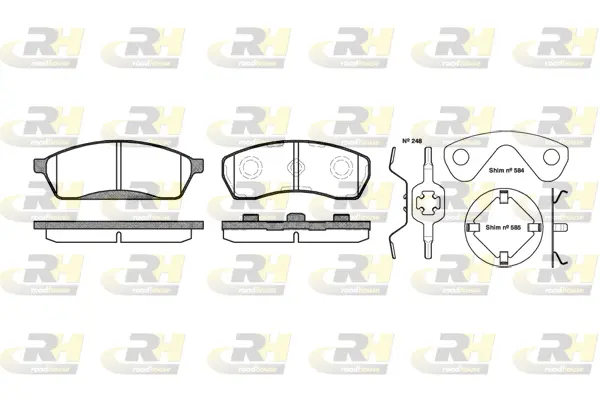 Brake Pad Set, disc brake (2488.00)
