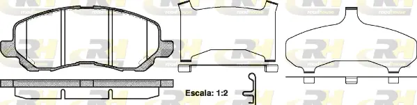Brake Pad Set, disc brake (2804.31)