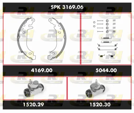 Brake Kit, drum brake (SPK 3169.06)