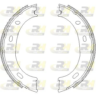 Brake Shoe, parking brake (4710.01)