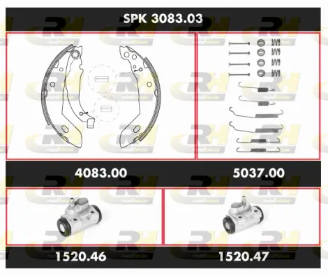 Brake Kit, drum brake (SPK 3083.03)